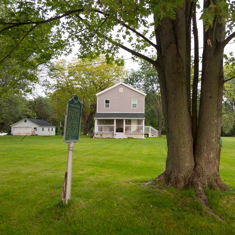 Harsen House and Marker image. Click for full size.