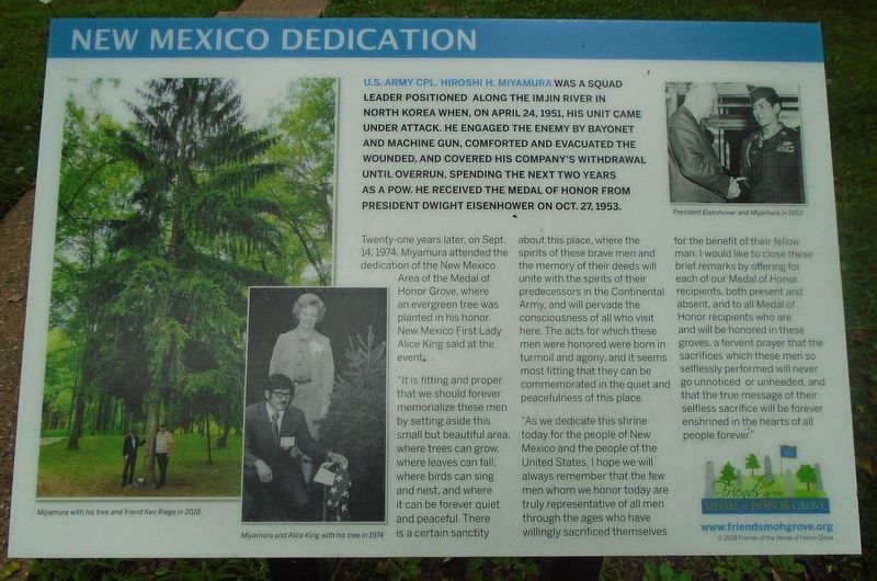 New Mexico Dedication Marker image. Click for full size.