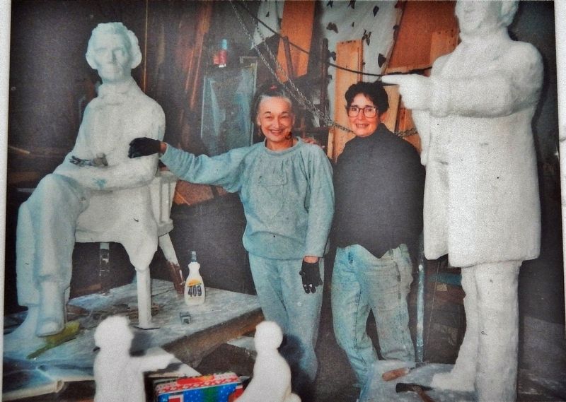 Marker detail: Sculptor Lily Tolpo. Click for full size. Marker detail: Sculptor Lily Tolpo image. Click for full size.