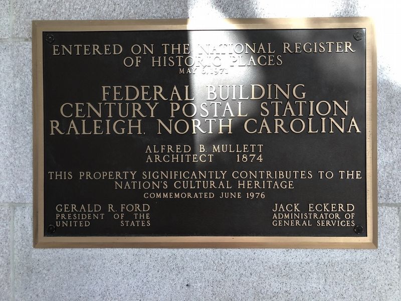 Federal Building/Century Postal Station Marker image. Click for full size.