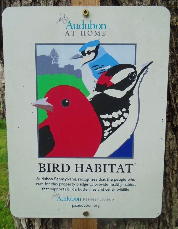 Audubon At Home Bird Habitat Marker image. Click for full size.