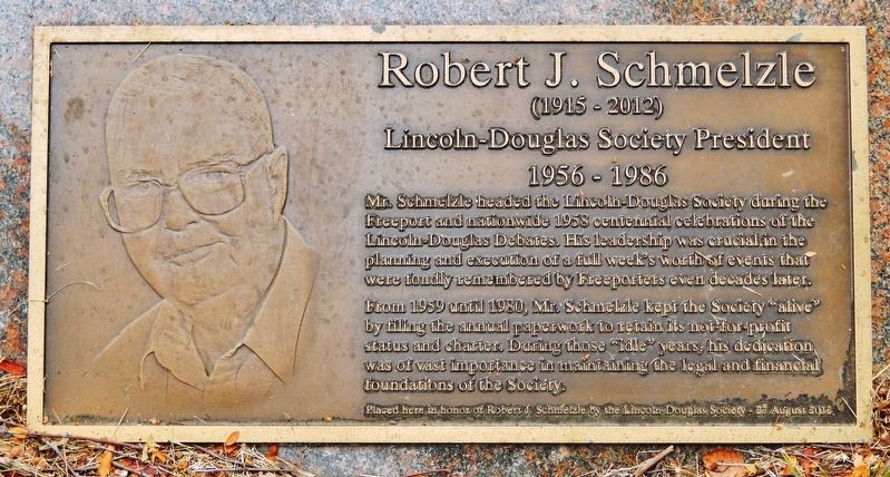 Robert J. Schmelzle Marker. Click for full size. Robert J. Schmelzle Marker image. Click for full size.
