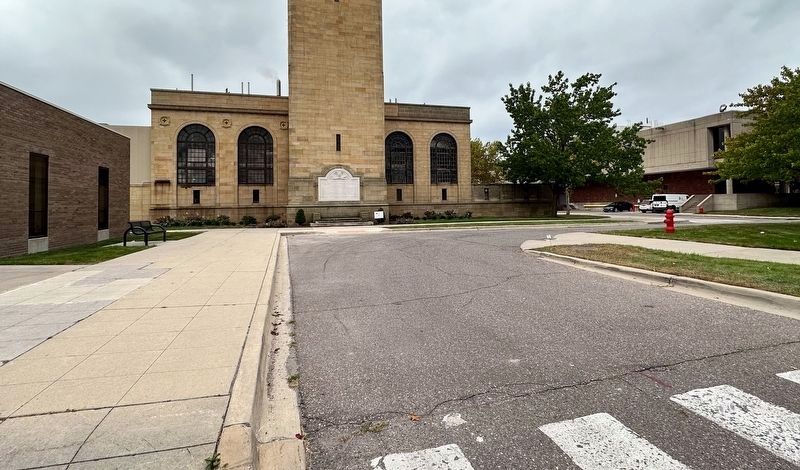 World War I Memorial Clock Tower Marker. Click for full size. World War I Memorial Clock Tower Marker image. Click for full size.