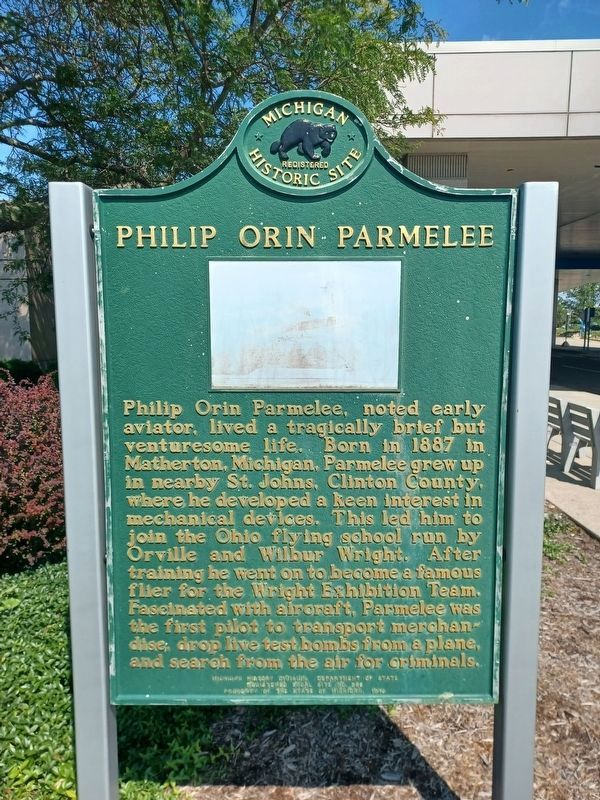 Philip Orin Parmelee Marker  side 1 image. Click for full size.