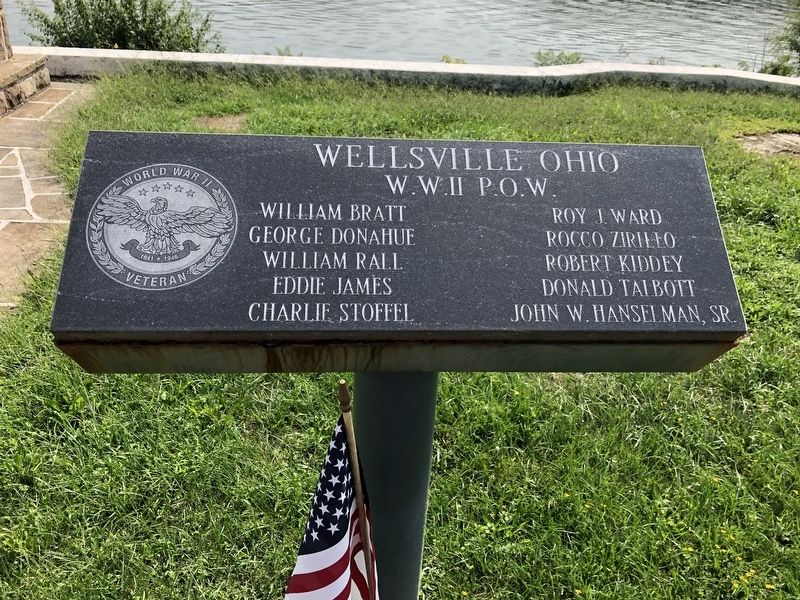 Wellsville Ohio W.W.II P.O.W. Marker image. Click for full size.