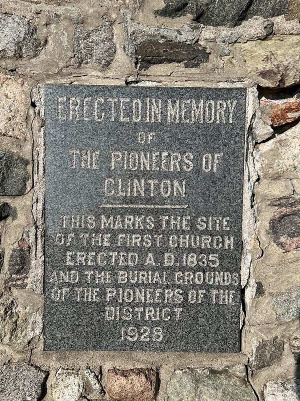 The Pioneers of Clinton Marker image. Click for full size.