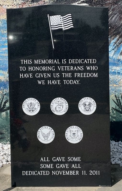 Veterans Memorial Marker image. Click for full size.