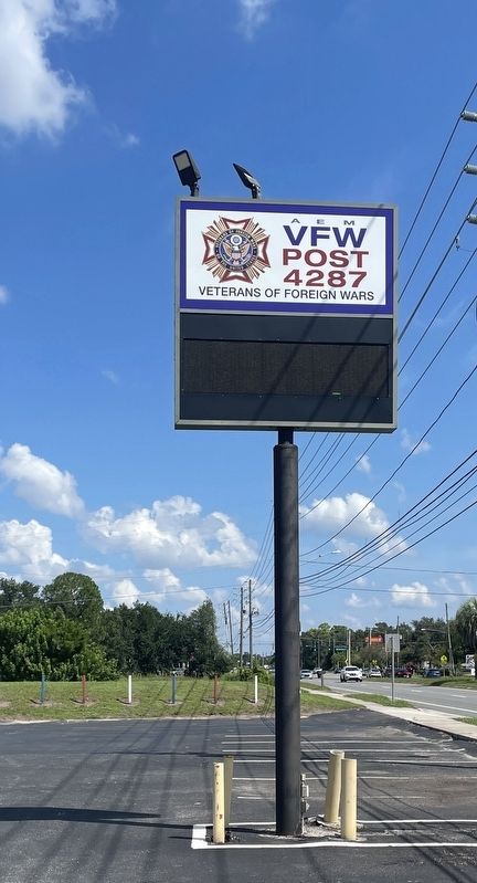 VFW Post 4287 Sign image. Click for full size.