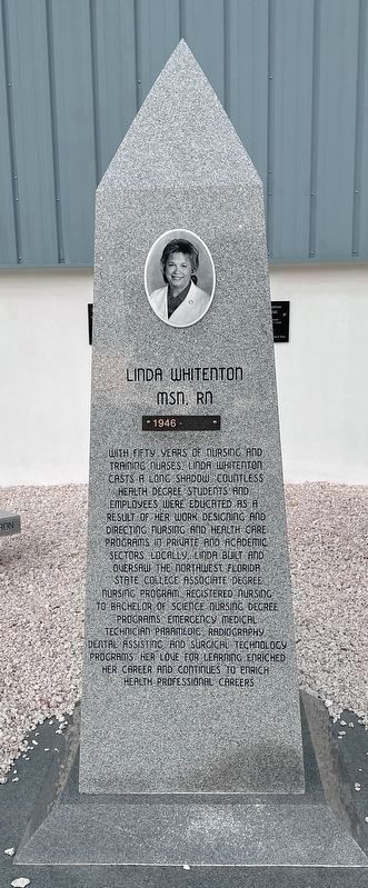Linda Whitenton, Nurses Memorial (front) image. Click for full size.