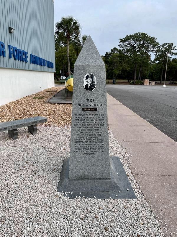 Major Annie Gayton Fox, Nurses Memorial (left side) image. Click for full size.