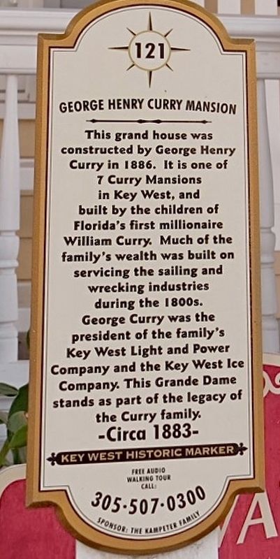 George Henry Curry Mansion Marker image. Click for full size.