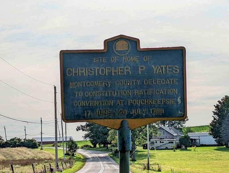 Site of Home of Christopher P. Yates Marker image. Click for full size.