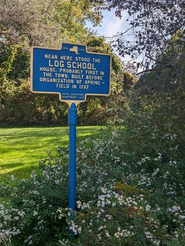 Log School Marker. Click for full size. Log School Marker image. Click for full size.