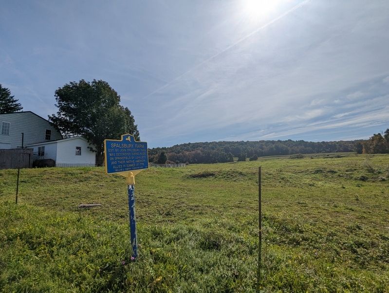 Spalsbury Farm Marker. Click for full size. Spalsbury Farm Marker image. Click for full size.