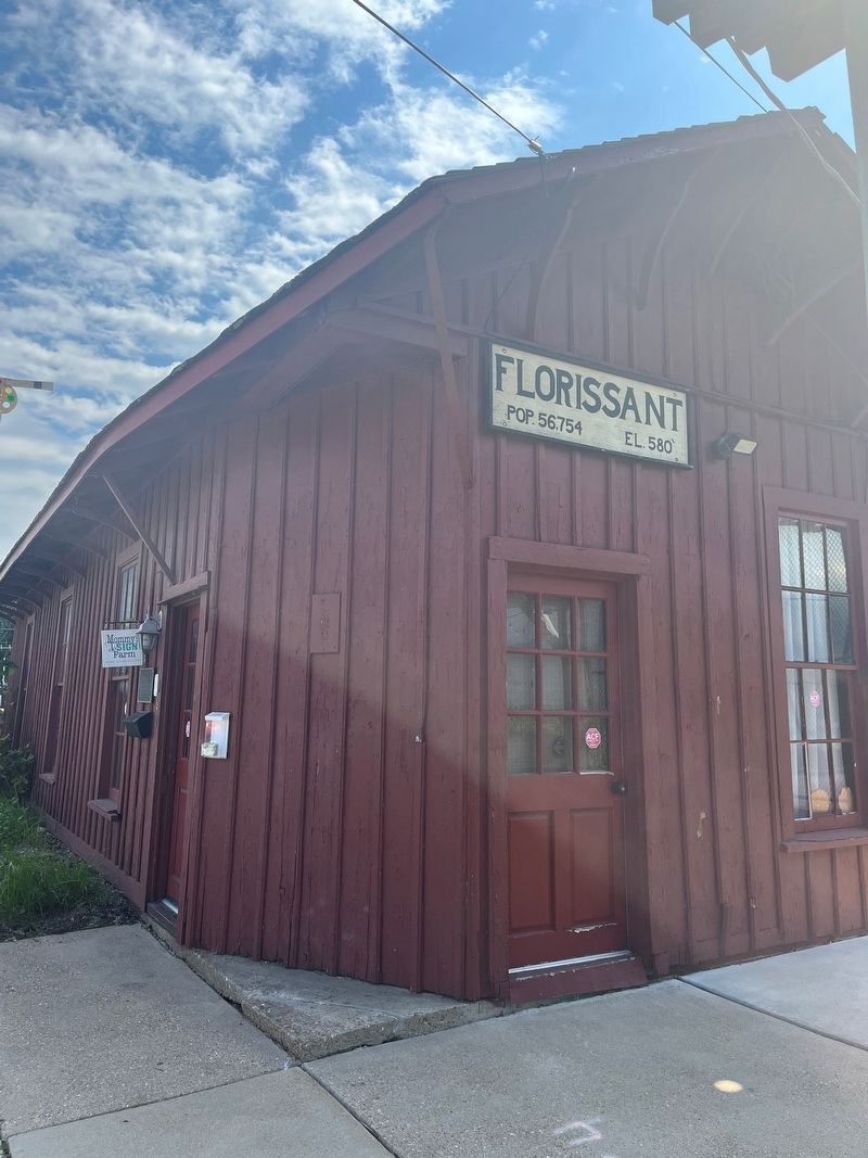 Narrow Gauge Railroad Station Marker. Click for full size. Narrow Gauge Railroad Station Marker image. Click for full size.