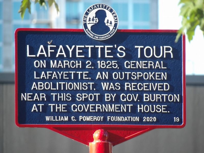 Lafayette's Tour Marker. Click for full size. Lafayette's Tour Marker image. Click for full size.