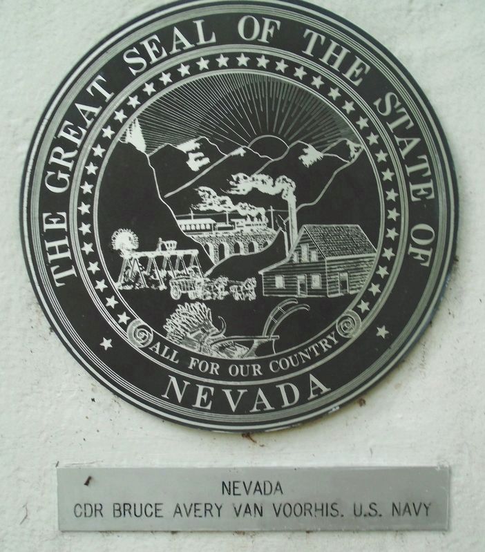 Nevada Medal of Honor Recipients Marker and Nevada Seal image. Click for full size.