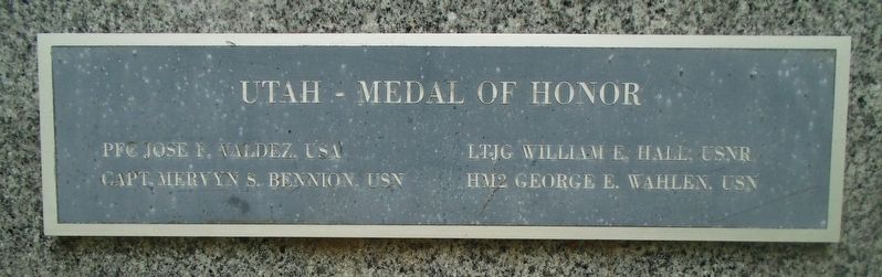 Utah Medal of Honor Recipients Marker image. Click for full size.