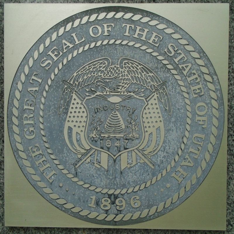 Utah Seal on Medal of Honor Recipients Obelisk image. Click for full size.