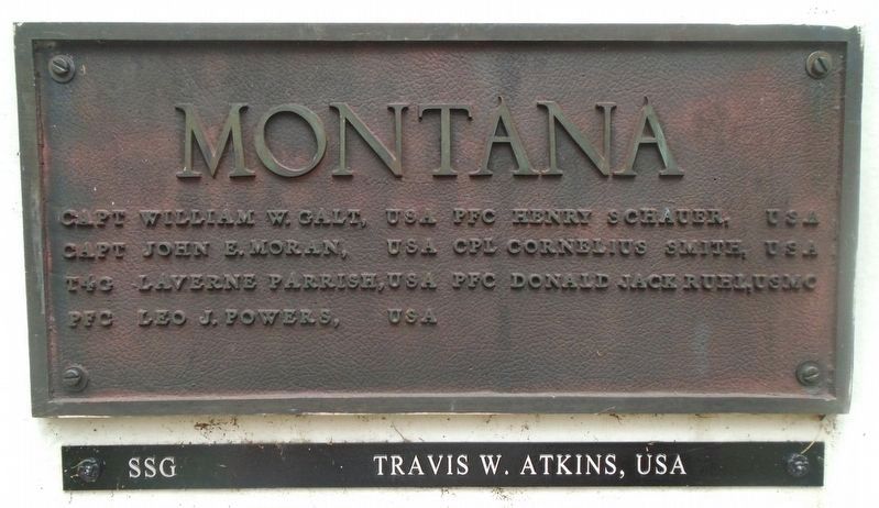 Montana Medal of Honor Recipients Marker image. Click for full size.
