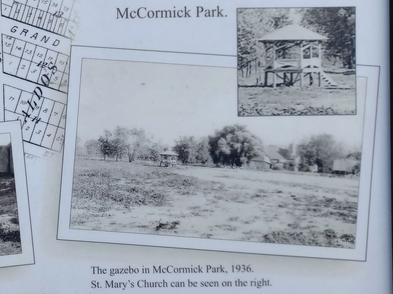 McCormick Park Gazebo Marker � bottom right images image. Click for full size.