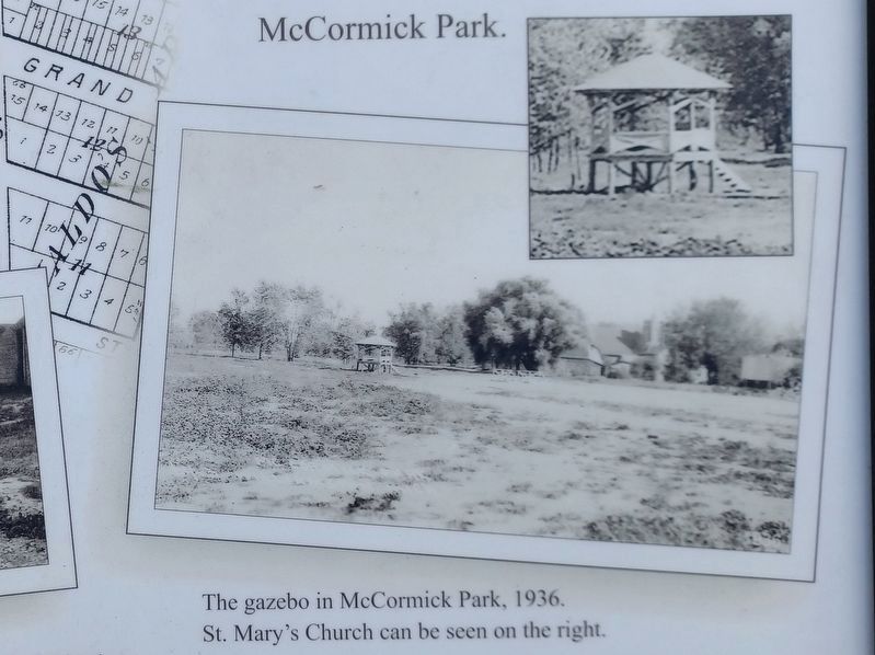 McCormick Park Gazebo Marker  bottom right images image. Click for full size.
