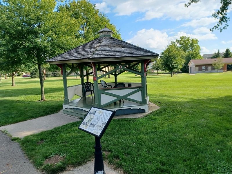 McCormick Park Gazebo and Marker image. Click for full size.
