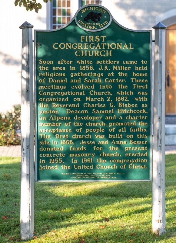 First Congregational Church Marker image. Click for full size.