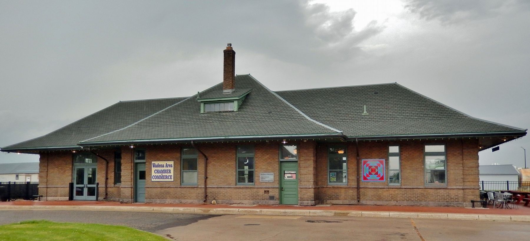 Northern Pacific Passenger Depot (<i>south/front elevation</i>). Click for full size. Northern Pacific Passenger Depot (<i>south/front elevation</i>) image. Click for full size.