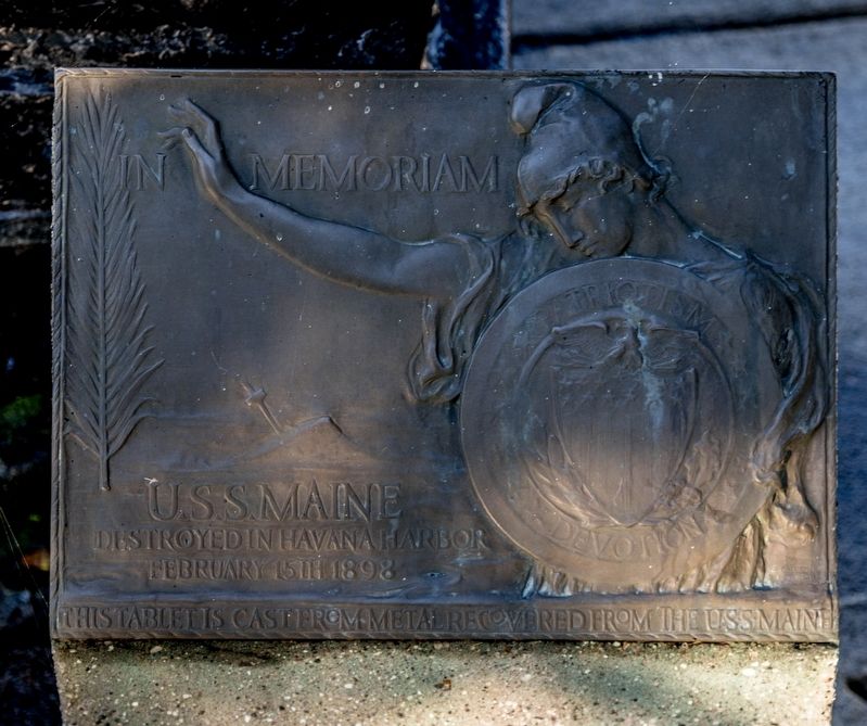 U.S.S. Maine Marker. Click for full size. U.S.S. Maine Marker image. Click for full size.