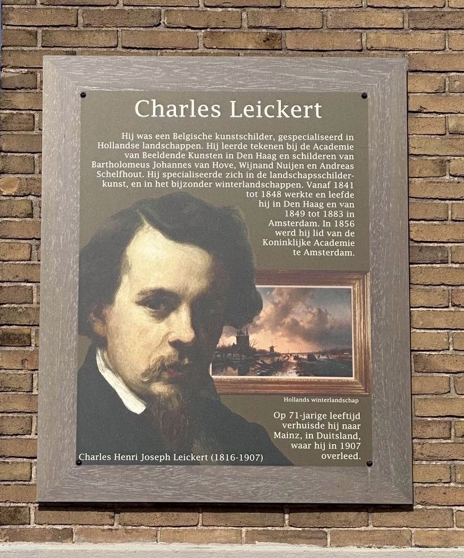 Charles Leickert Marker image. Click for full size.