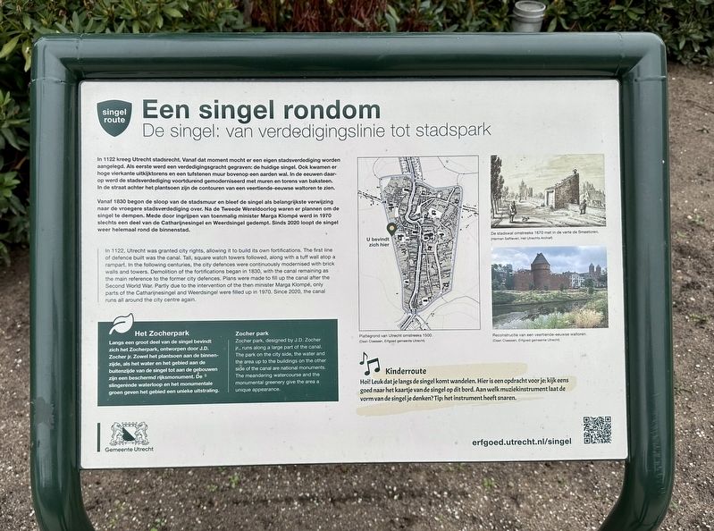 Een Singel Rondom / A Defensive Canal All Around Marker. Click for full size. Een Singel Rondom / A Defensive Canal All Around Marker image. Click for full size.