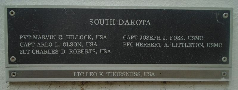 South Dakota Medal of Honor Recipients Marker image. Click for full size.