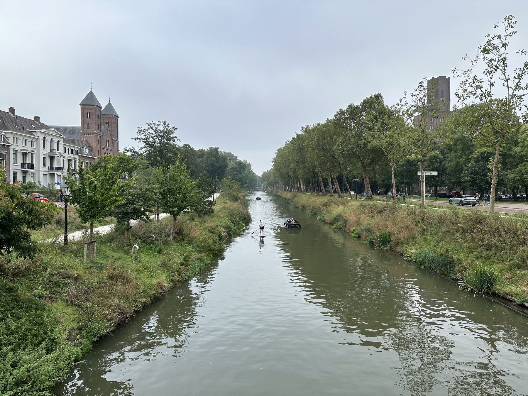Canal and Zocher Park - looking south from marker site. Click for full size. Canal and Zocher Park - looking south from marker site image. Click for full size.