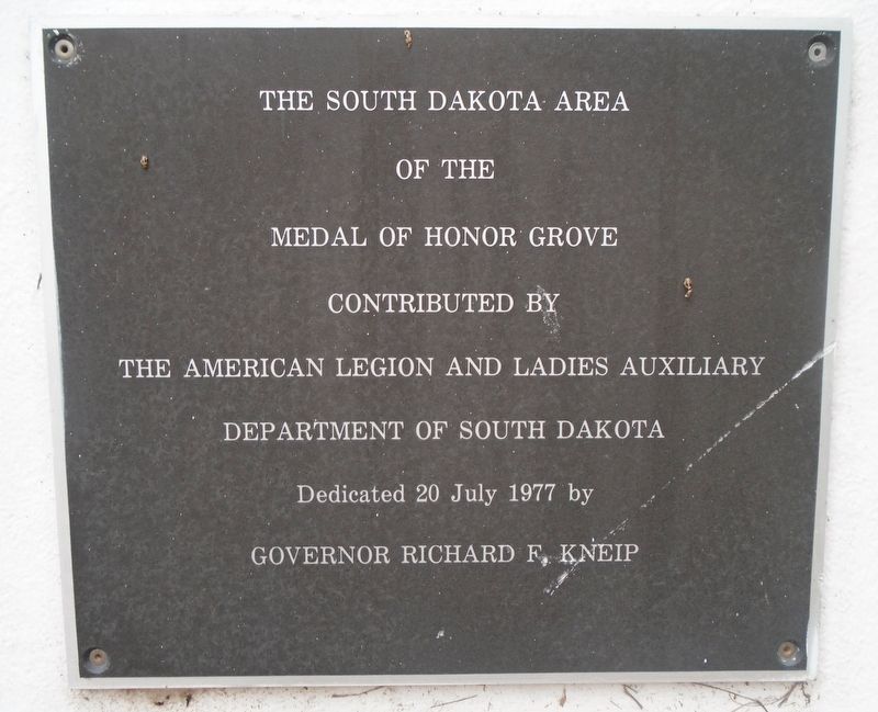 South Dakota Medal of Honor Recipients Memorial Sponsors Marker image. Click for full size.