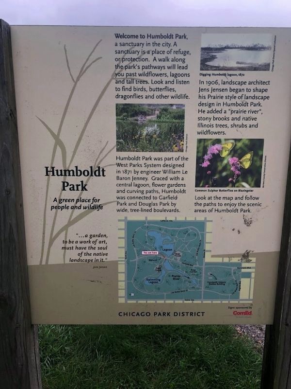Humboldt Park Marker image. Click for full size.