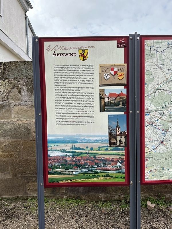 Willkommen in Abtswind / Welcome to Abstwind Marker image. Click for full size.