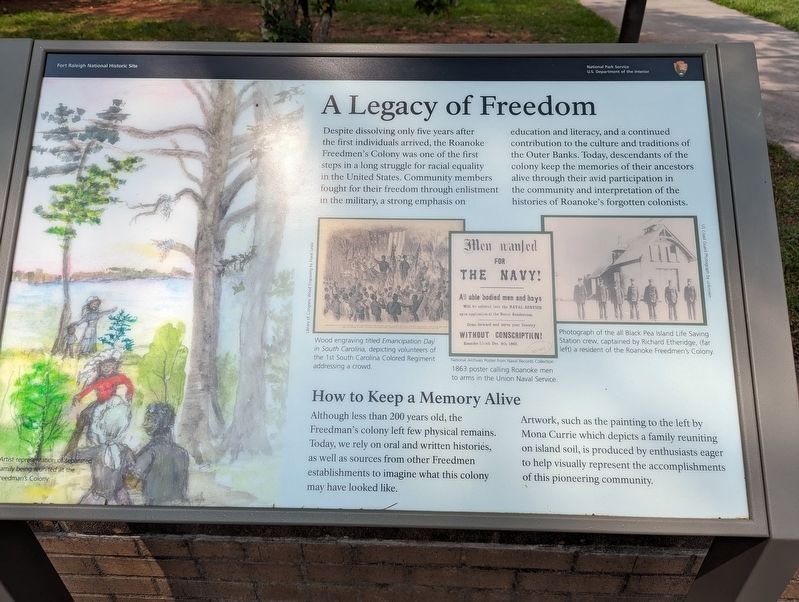 A Legacy of Freedom Marker image. Click for full size.