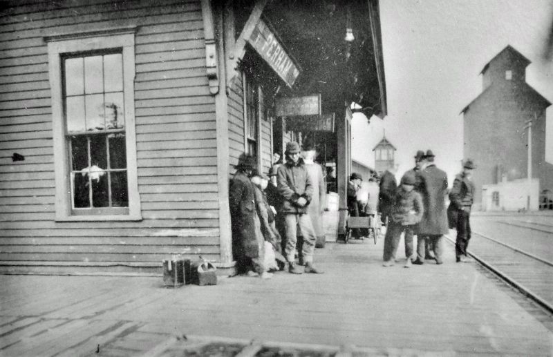Marker detail: Northern Pacific Train Station, Perham image. Click for full size.