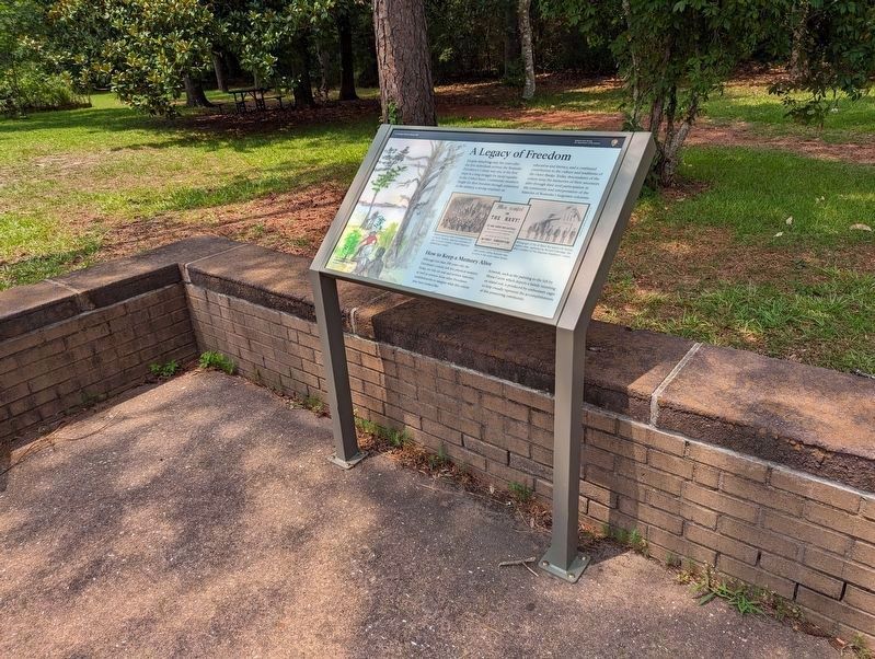 A Legacy of Freedom Marker in Context image. Click for full size.