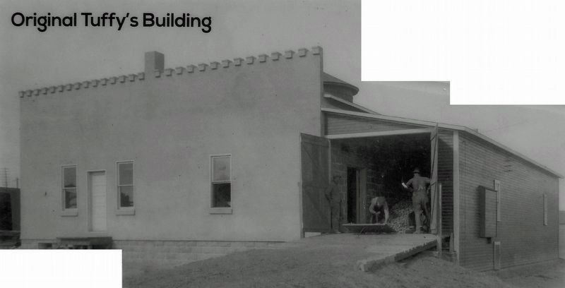 Marker detail: Original Tuffy's Building image. Click for full size.