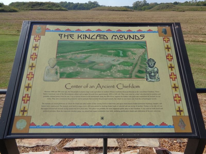 The Kincaid Mounds Marker. Click for full size. The Kincaid Mounds Marker image. Click for full size.