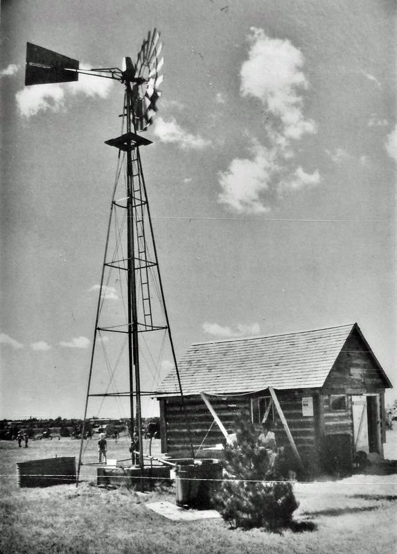 Marker detail: Pioneer Village, Perham, circa 1975 image. Click for full size.