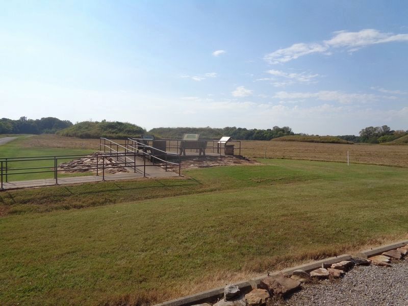 The Kincaid Mounds Marker. Click for full size. The Kincaid Mounds Marker image. Click for full size.