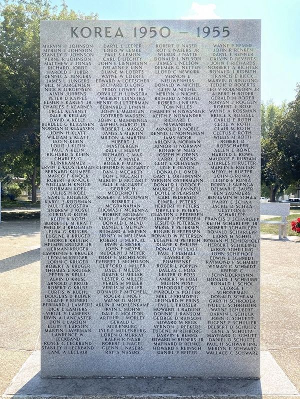 Osceola County Veterans Memorial (third wall from left, back) image. Click for full size.