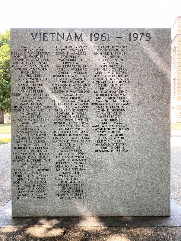 Osceola County Veterans Memorial (far right wall, back) image. Click for full size.