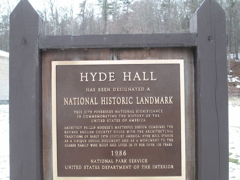 Hyde Hall Marker image. Click for full size.