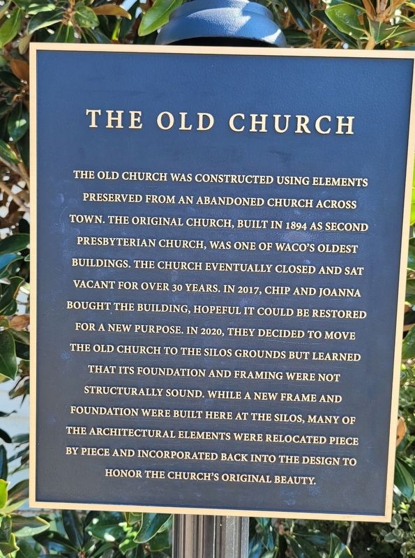 The Old Church Marker image. Click for full size.