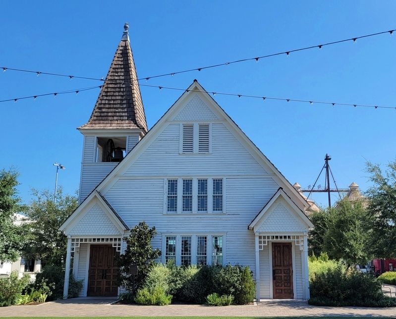 The Old Church and Marker image. Click for full size.