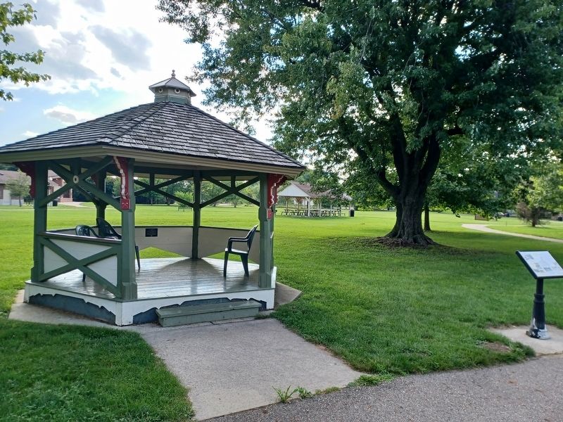 McCormick Park Gazebo and Marker. Click for full size. McCormick Park Gazebo and Marker image. Click for full size.